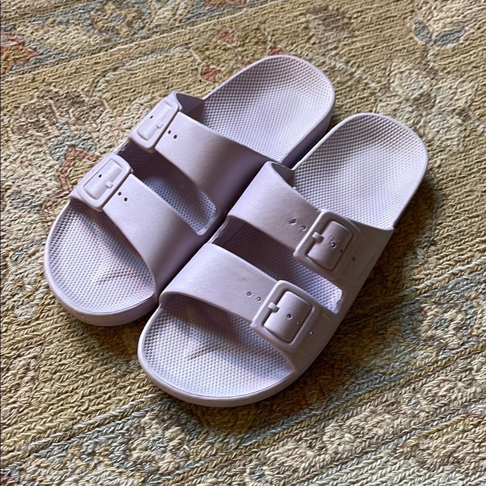 Lavender Slide Sandals